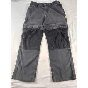 Timberland PRO Work Pants Mens 36x30 Gray Original Fit Utility Canvas Heavy Duty